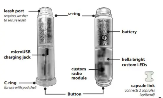 flowtoys Capsule 2 0 Wireless LED Remote Control - overview