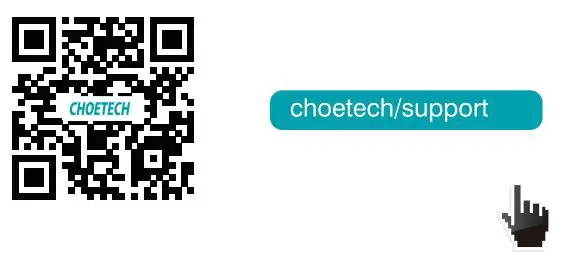 CHOETECH T542-S Fast Wireless Car Charger User Manual - QR Code
