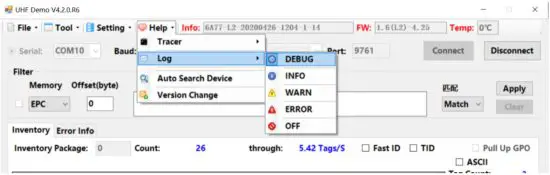 Egltec Intelligent Technology SF 0204 4 Port UHF RFID Reader Fixed - Enable Log 2
