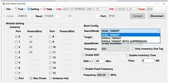 Egltec Intelligent Technology SF 0204 4 Port UHF RFID Reader Fixed - Search Mode