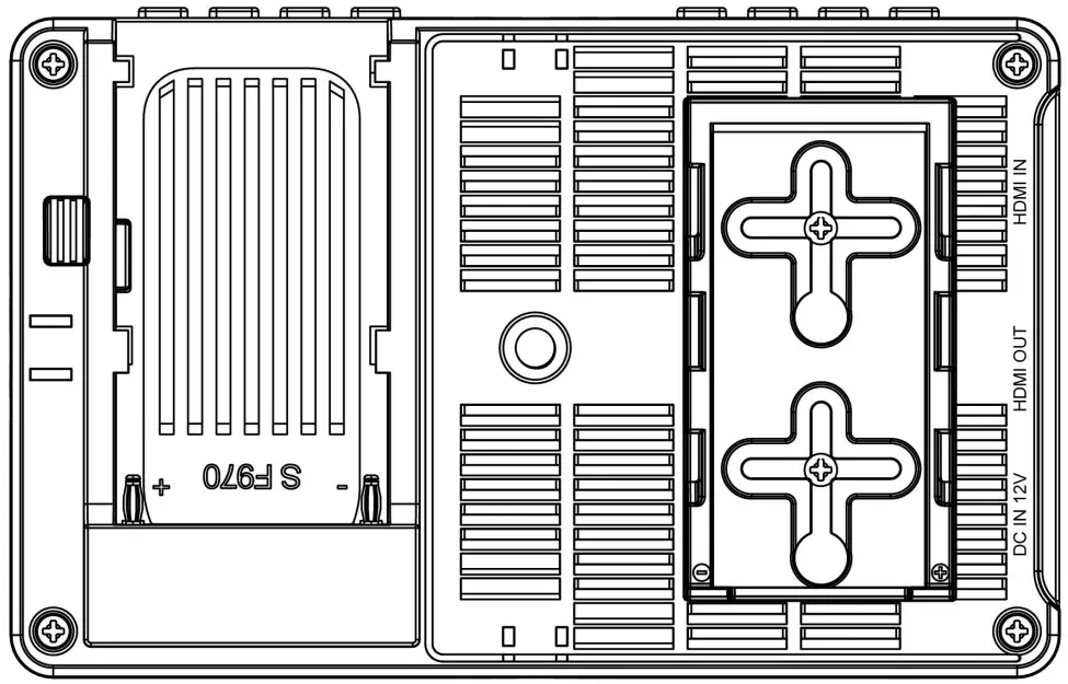 C4i F970 5 5 Inch Touch Screen Monitor-Back Panel