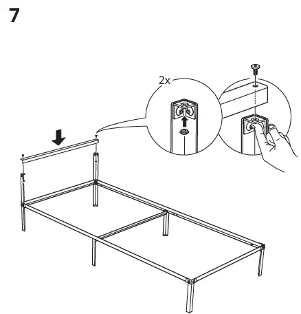 IKEA 204.587.57 GRIMSBU Bed Frame fig10