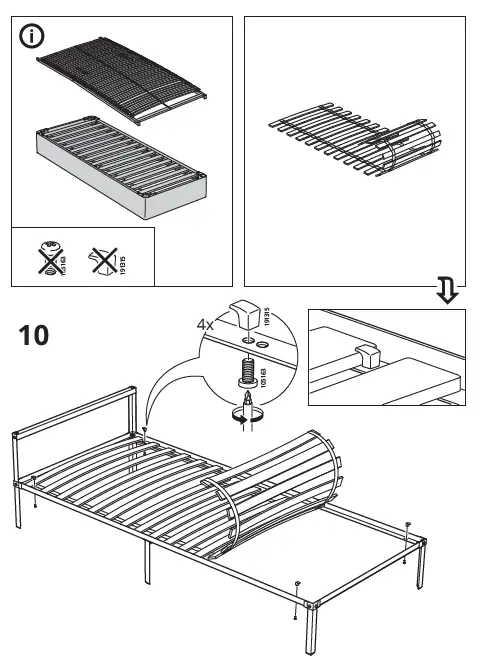 IKEA 204.587.57 GRIMSBU Bed Frame fig12