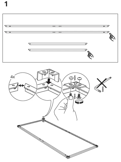 IKEA 204.587.57 GRIMSBU Bed Frame fig4