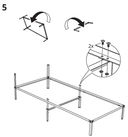 IKEA 204.587.57 GRIMSBU Bed Frame fig8