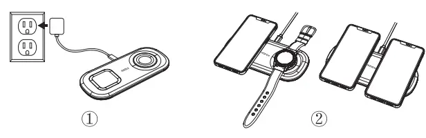 CHOETECH T570-S 2-In-1 Fast Wireless Charger-fig3