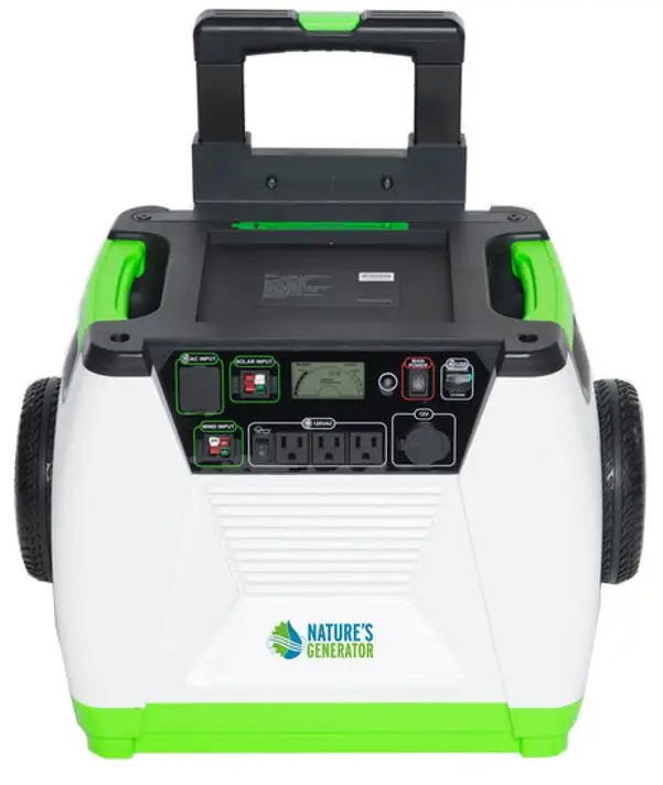 NATURE S GENERATOR B08F7R2LSH 2880W Peak Push Button Start Solar Powered Portable Generator-