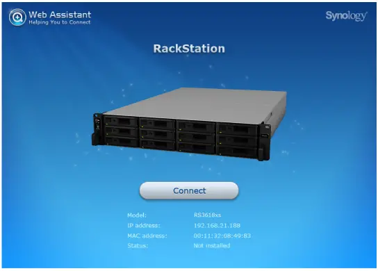 Install DSM with Web Assistant