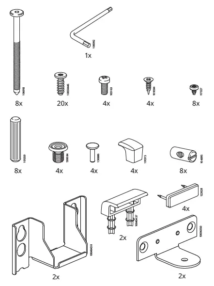 IKEA GURSKEN Bed Frame with Headboard Light Beige 2
