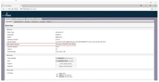 BITMAIN Antminer Z9 Profitability Server - File System Version