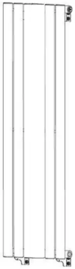 better bathrooms BeBa 25391 Single Panel Vertical Radiator with Mirror