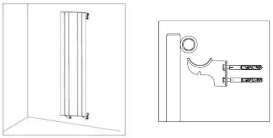 better bathrooms BeBa 25391 Single Panel Vertical Radiator with Mirror - Installation 6