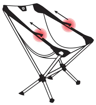 NEMO Moonlite Reclining Chair Camping Chair - Disassemble