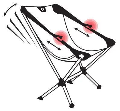 NEMO Moonlite Reclining Chair Camping Chair - Recline and Relax