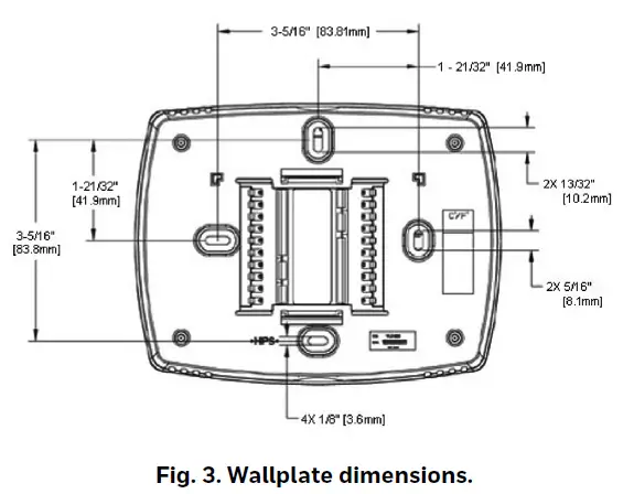 Honeywell TB3026B BACnet Fixed Function Thermostat fig 3