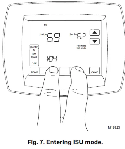 Honeywell TB3026B BACnet Fixed Function Thermostat fig 7