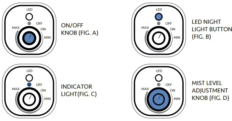 Everlasting Comfort Ultrasonic Humidifier TOP VIEW2