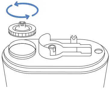 Everlasting Comfort Ultrasonic Humidifier Twist open the valve.