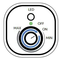 Everlasting Comfort Ultrasonic Humidifier With the knob
