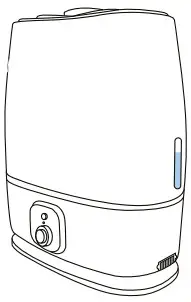 Everlasting Comfort Ultrasonic Humidifier reposition water