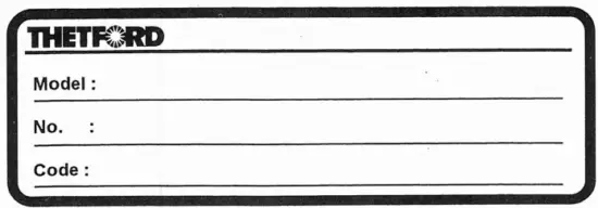 THETFORD C4 Bench Cassette Toilet - 3