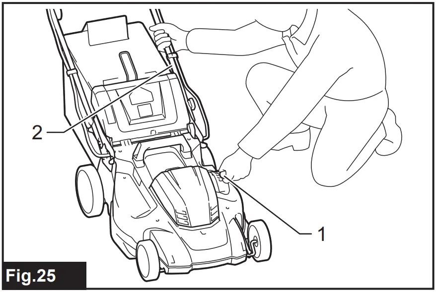 Adjusting the mowing height
