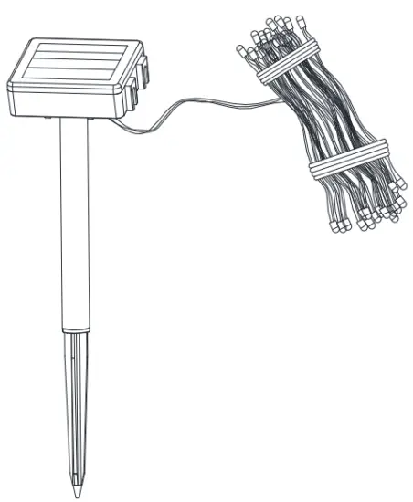 HAMPTON BAY 82265 Solar LED String Light -