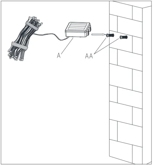 HAMPTON BAY 82265 Solar LED String Light - 6