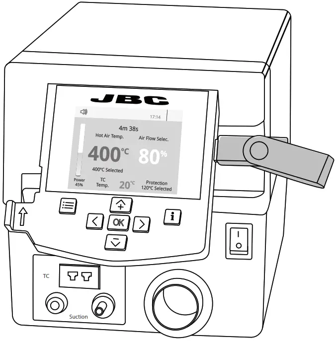 JBC TESE 1QA (100V 120V) Precision Hot Air Station - Fig