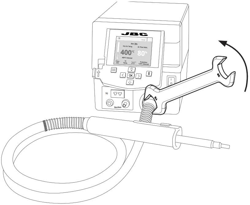 JBC TESE 1QA (100V 120V) Precision Hot Air Station - Heater Hose