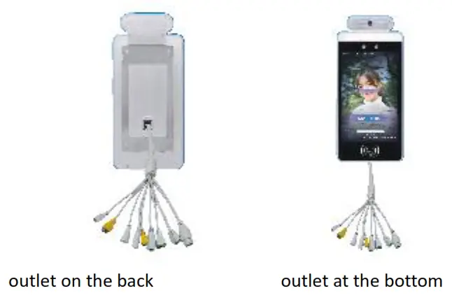 ONLOGIC CWMJ 8 8 Inch Ultra Thin Face Temperature Detection Terminal - outlet at the bottom