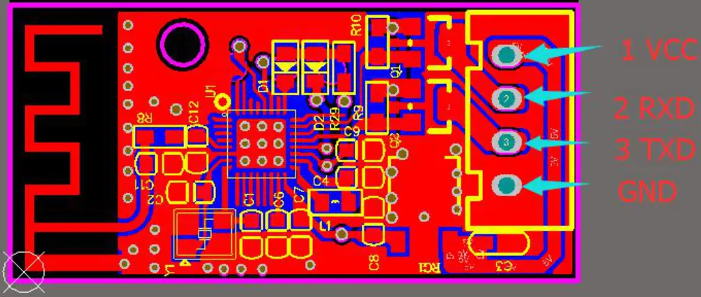 Oma SW BLE03 single chip low power Bluetooth - PIN Description