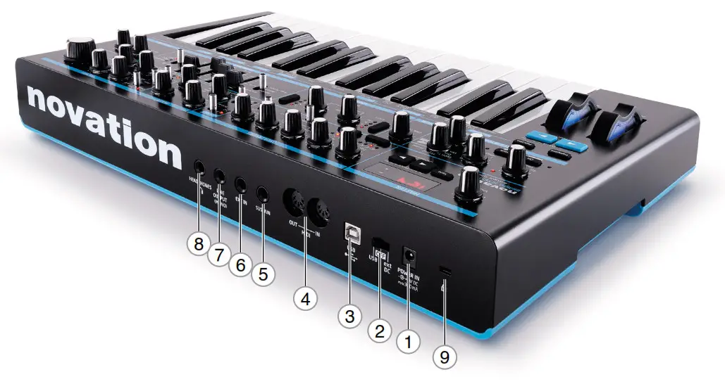 novation Bass Station II keyboard - Filter Section