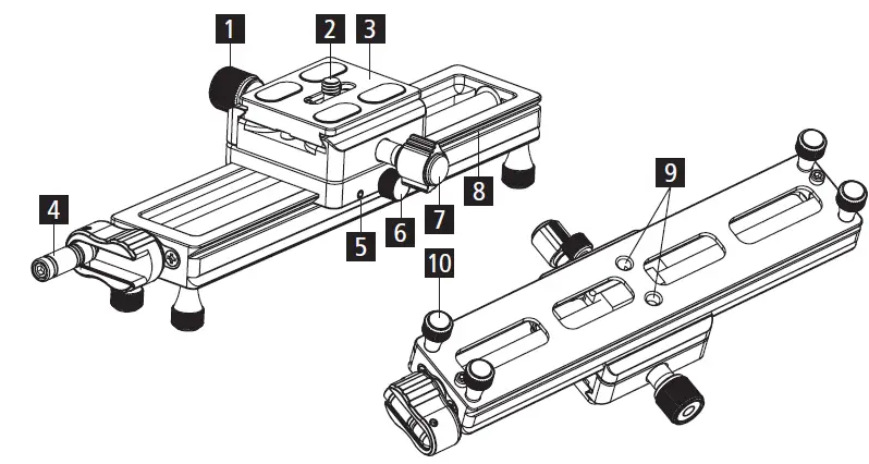 Rollei Macro Rail Slide Micrometric Focusing Rail-FIG1