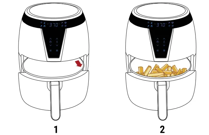 Aria 5QT Ceramic Digital Air Fryer-6