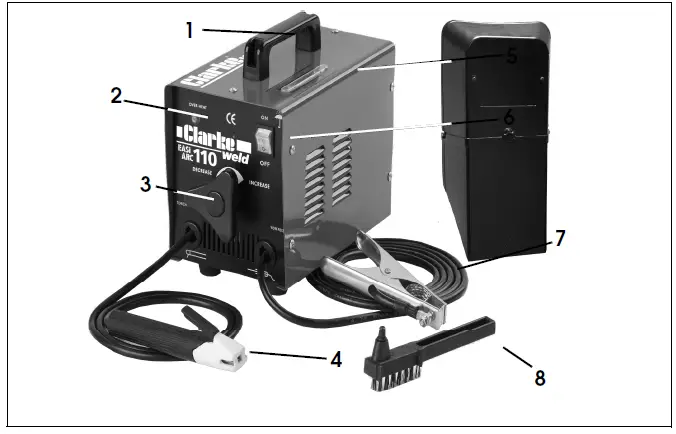 Clarke-EASIARC-110 100-Amp-Arc-Welder-fig-1