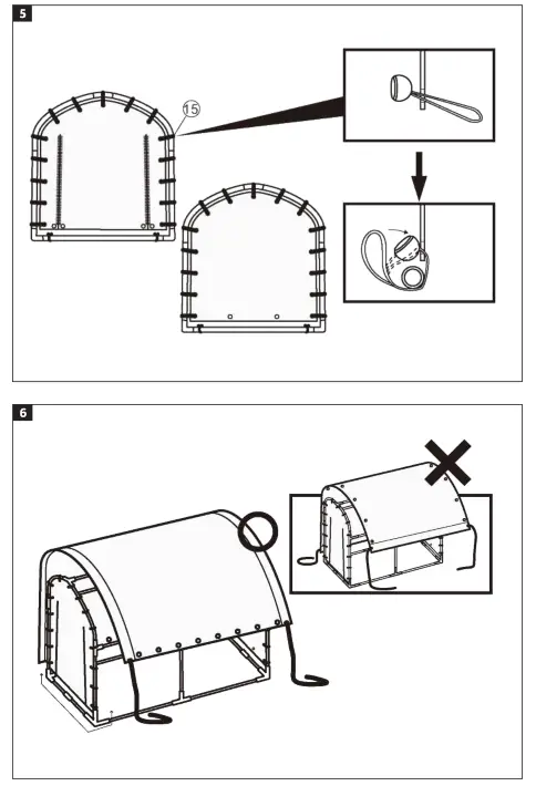 HAMRON 011240 Portable Garage Tent - fig 2