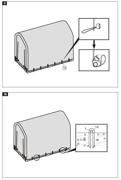 HAMRON 011240 Portable Garage Tent - fig 4