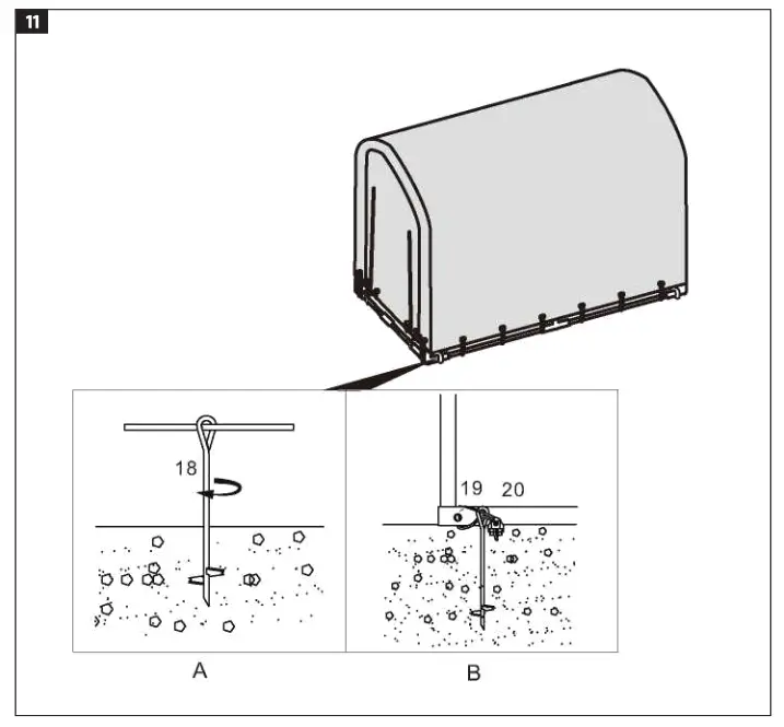 HAMRON 011240 Portable Garage Tent - fig 5