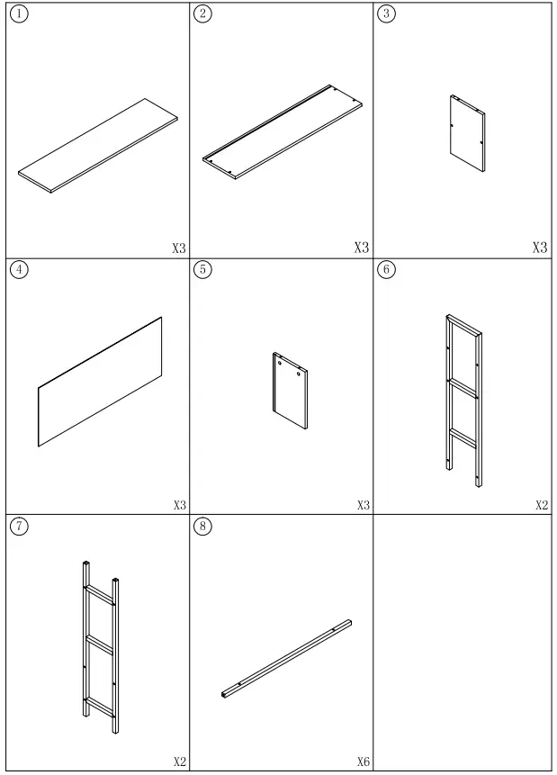 HOME-DEPOT-Eulas-70.8-in.-Rustic-Brown-Wood-6-Shelf-Standard-Bookcase-FIG-2