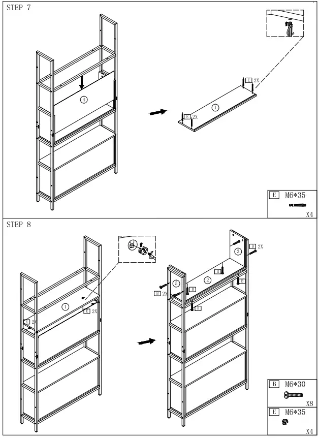 HOME-DEPOT-Eulas-70.8-in.-Rustic-Brown-Wood-6-Shelf-Standard-Bookcase-FIG-6