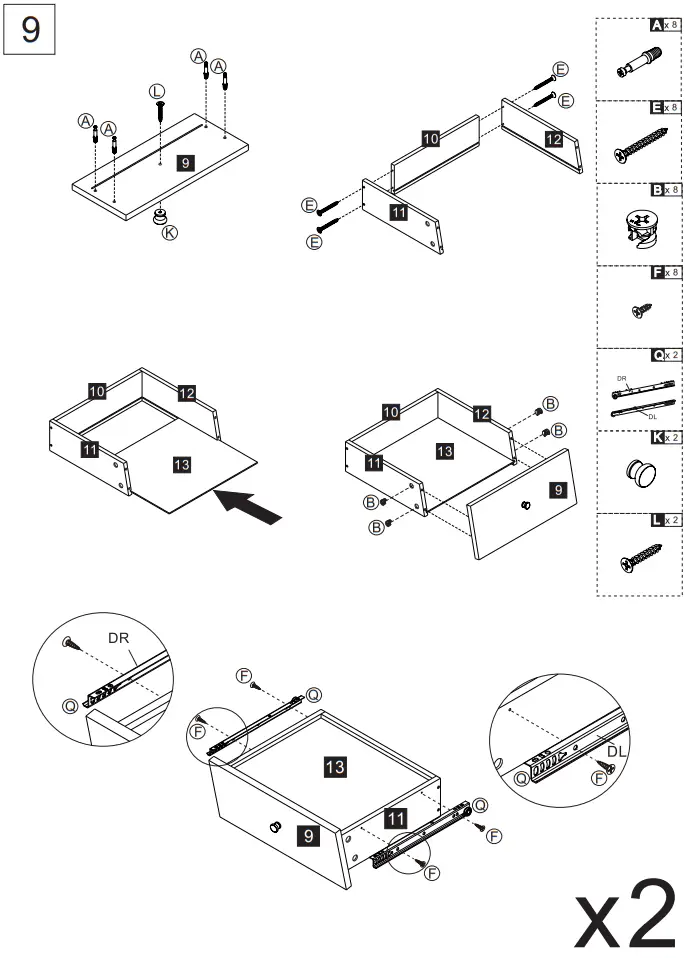 THE HOME DEPOT SW-DSG-GR-18 Gray Modern TV Stand - fig11