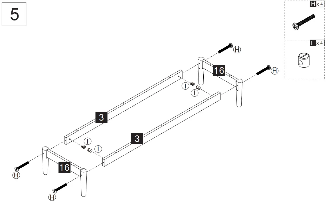 THE HOME DEPOT SW-DSG-GR-18 Gray Modern TV Stand - fig7
