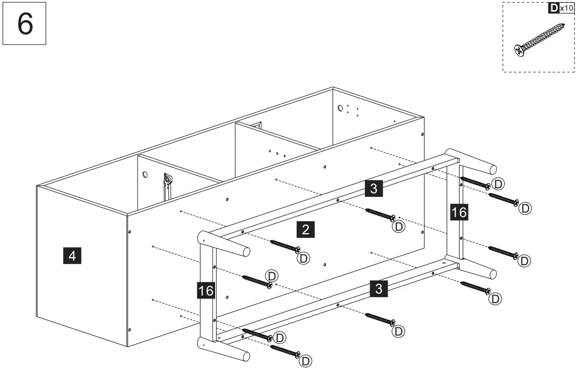 THE HOME DEPOT SW-DSG-GR-18 Gray Modern TV Stand - fig8