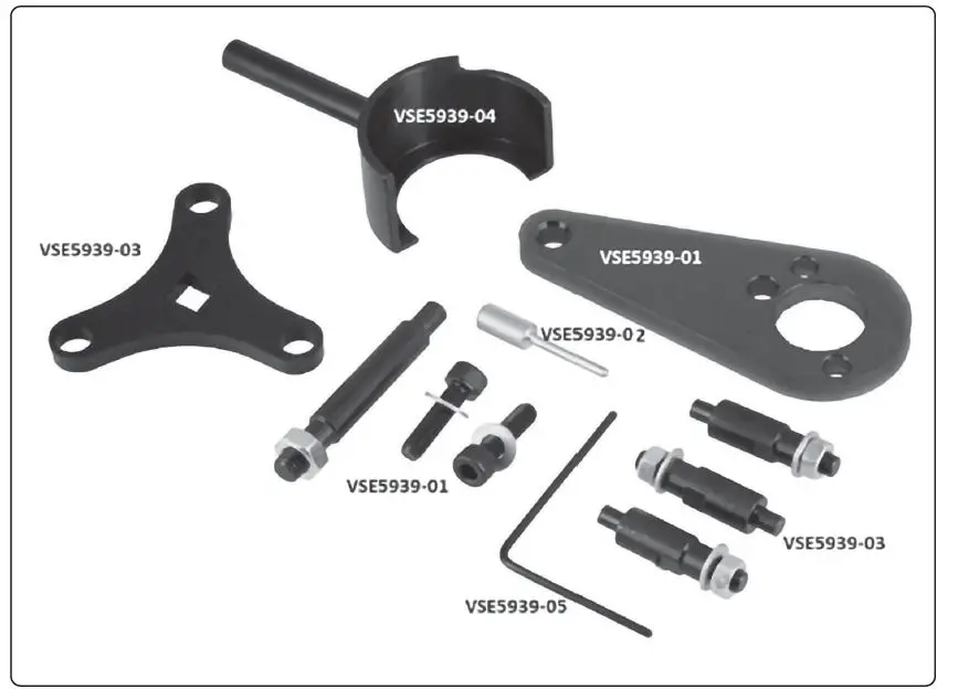 SEALEY VSE5939 Timing Tool Set For Hyundai 1.6d fig 2