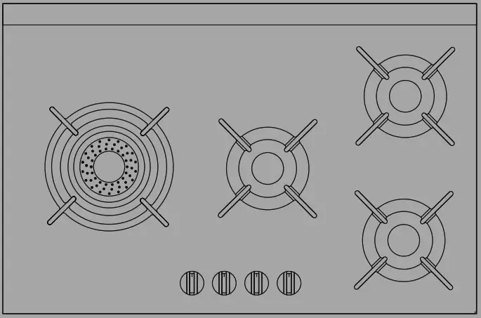 ASKO HG1825AB Gas Hob - Cover