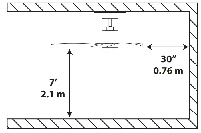 FORNO CF00200 Series Voice Activated Ceiling Fan - Fig 22