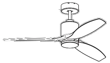 FORNO CF00200 Series Voice Activated Ceiling Fan - Fig