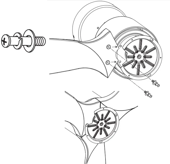 FORNO CF00200 Series Voice Activated Ceiling Fan - Flush Mount 4