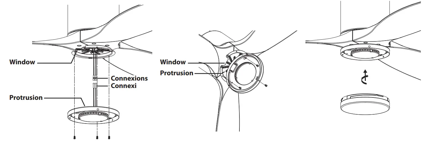 FORNO CF00200 Series Voice Activated Ceiling Fan - Light